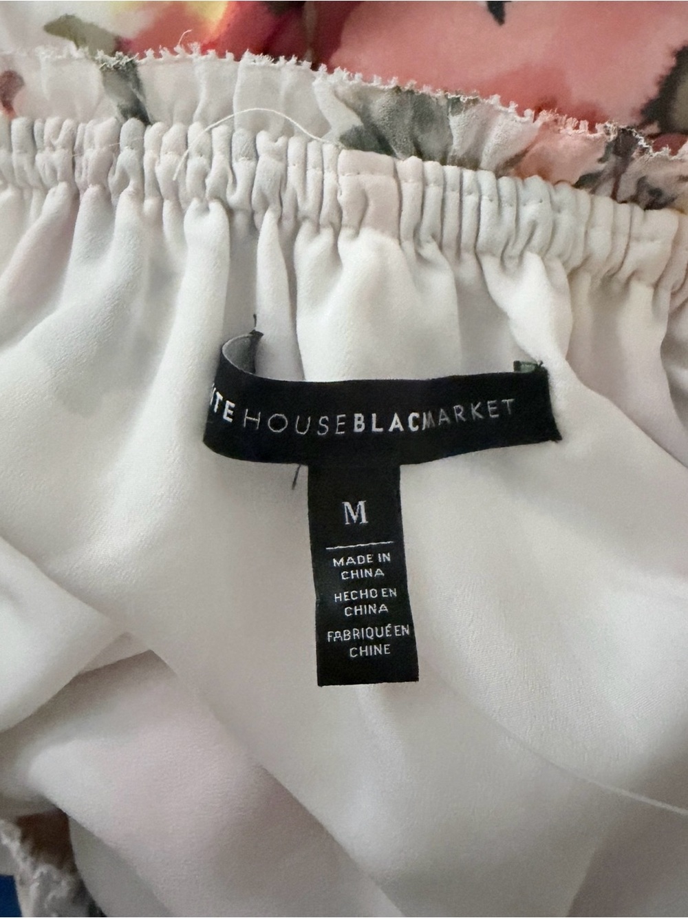 NWT White House Black Market Off-The-Shoulder Floral Maxi Dress Size Medium M - Picture 4 of 5